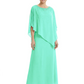 Elegant Mother of Bride Dresses Evening Gowns Trending 2026 Styles with Asymmetric Cape
