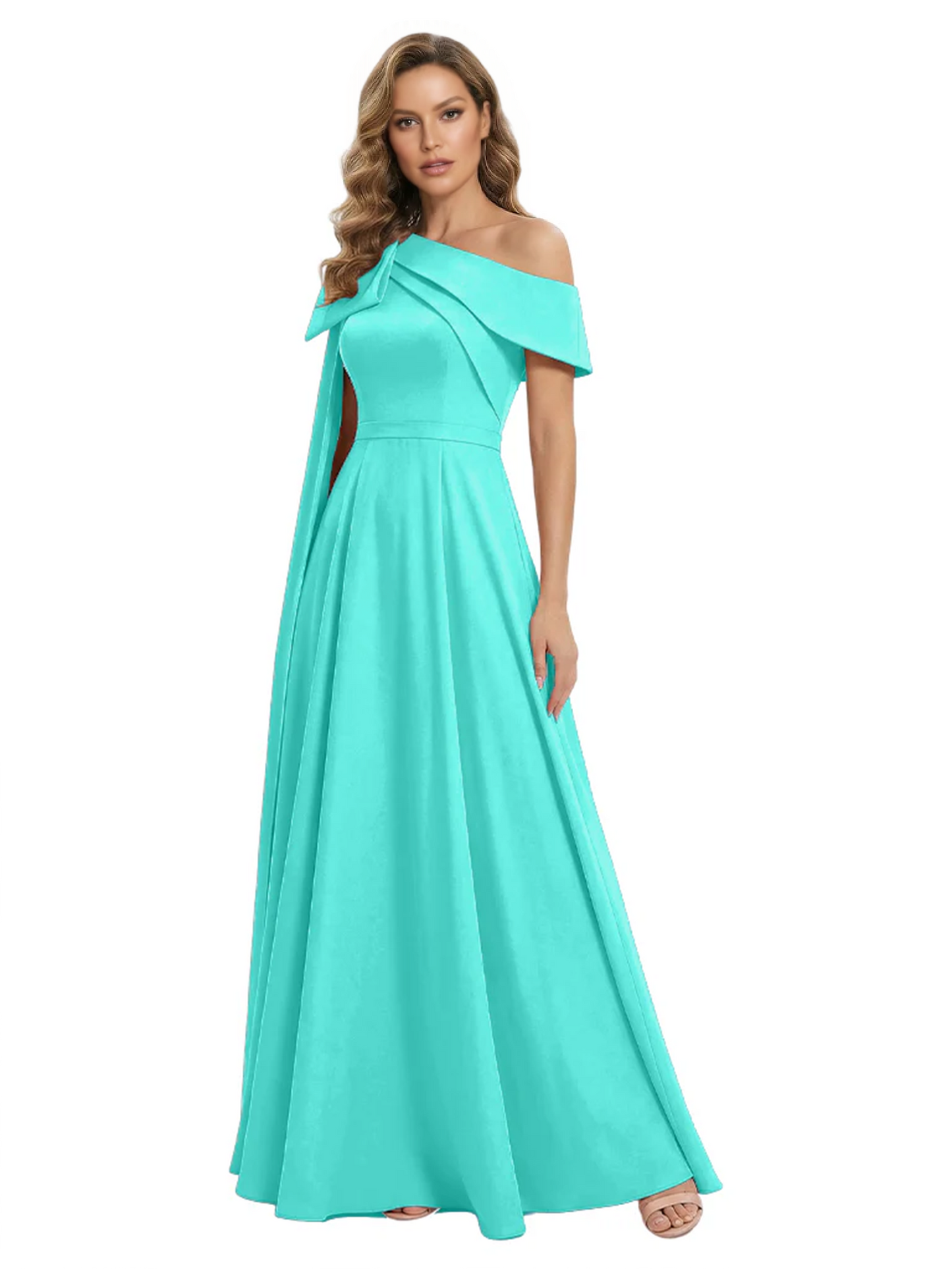 One Shoulder Elegant Mother of the Brides Dresses Mom Outfits Wedding Party