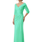 Elegant 3/4 Sleeve Mother of the Brides Dresses Mom Outfits Wedding Satin