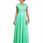 Chic Long A-Line Chiffon Mother of the Brides Dresses Sequin Mom Outfits For Wedding