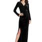 Velvet Mermaid Dresses Mother of The Bride Dresses Formal Long Sleeve Gowns Wedding