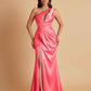 Sexy One Shoulder Soft Satin Side Slit Floor-Length Mermaid Bridesmaid Dresses
