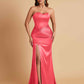 Sexy Soft Satin Mermaid Sweetheart Floor-Length Mermaid Bridesmaid Dresses