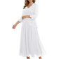 3/4 Sleeve Chiffon Mother of the Brides Dresses V-Neck Wedding Party Gowns