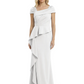 A-Line Satin Cap Sleeves Mother of the Brides Dresses Floor Length For Wedding