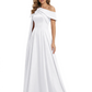 One Shoulder Elegant Mother of the Brides Dresses Mom Outfits Wedding Party