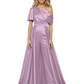 One Shoulder Mother of Bride jumpsuits Formal Gowns Floor Length Detachable Train