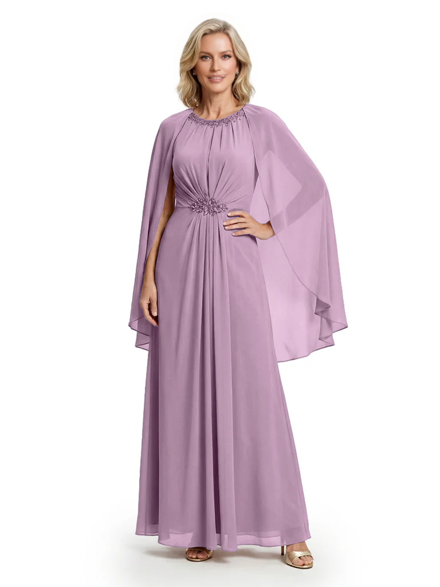 Floor Length Chiffon Mother of the Brides Dresses Wedding Party Gowns For Mom