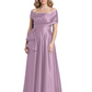 Formal Floor-Length Mother of the Bride Gown Sleeveless Satin Maxi Dress with Drape