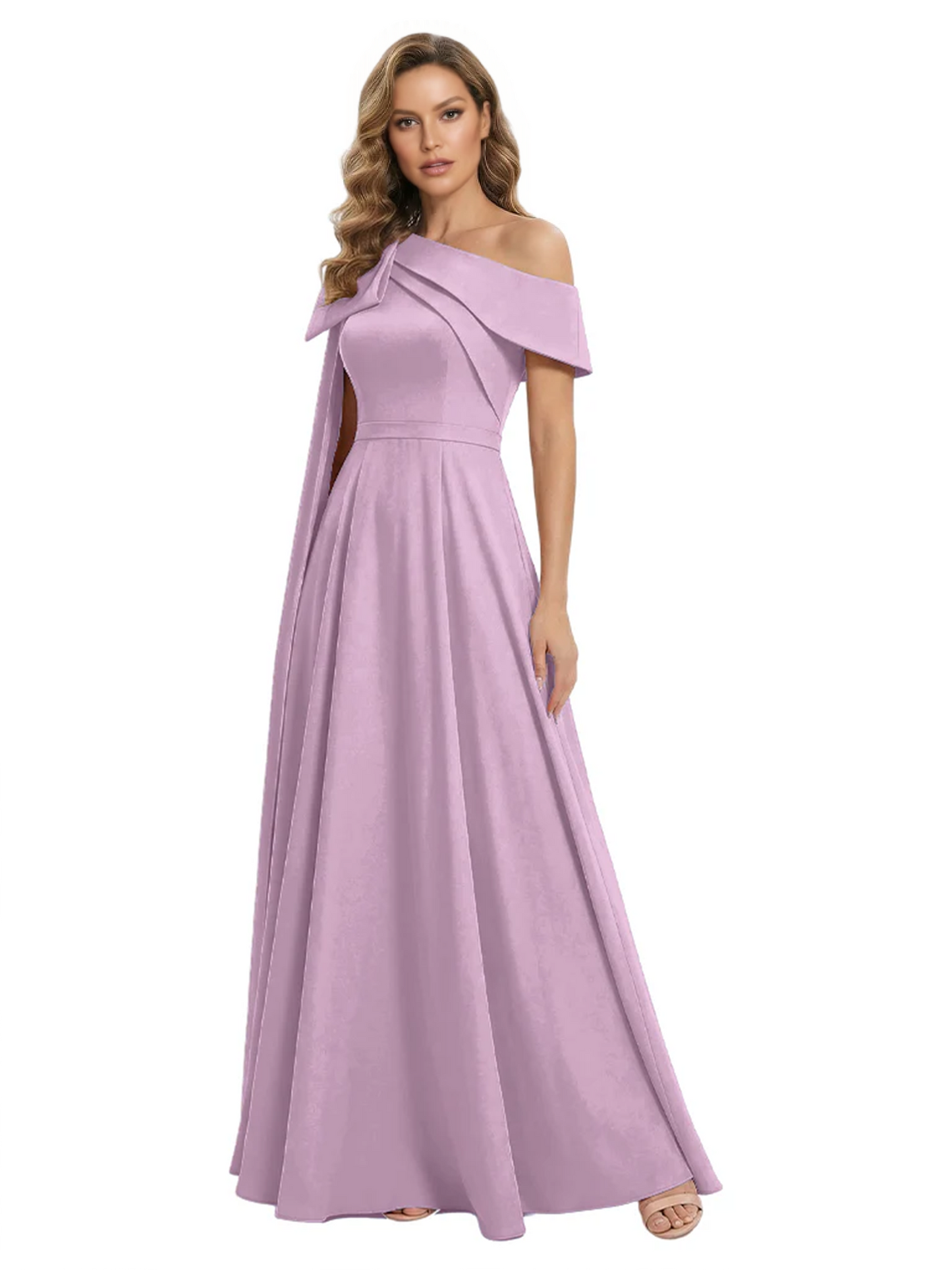 One Shoulder Elegant Mother of the Brides Dresses Mom Outfits Wedding Party