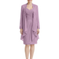 2PCS Knee Length Chiffon Mother of the Brides Dresses Short V-Neck