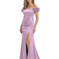 Elegant Mother of the Groom Dresses Mermaid Satin Formal Gown High Slit