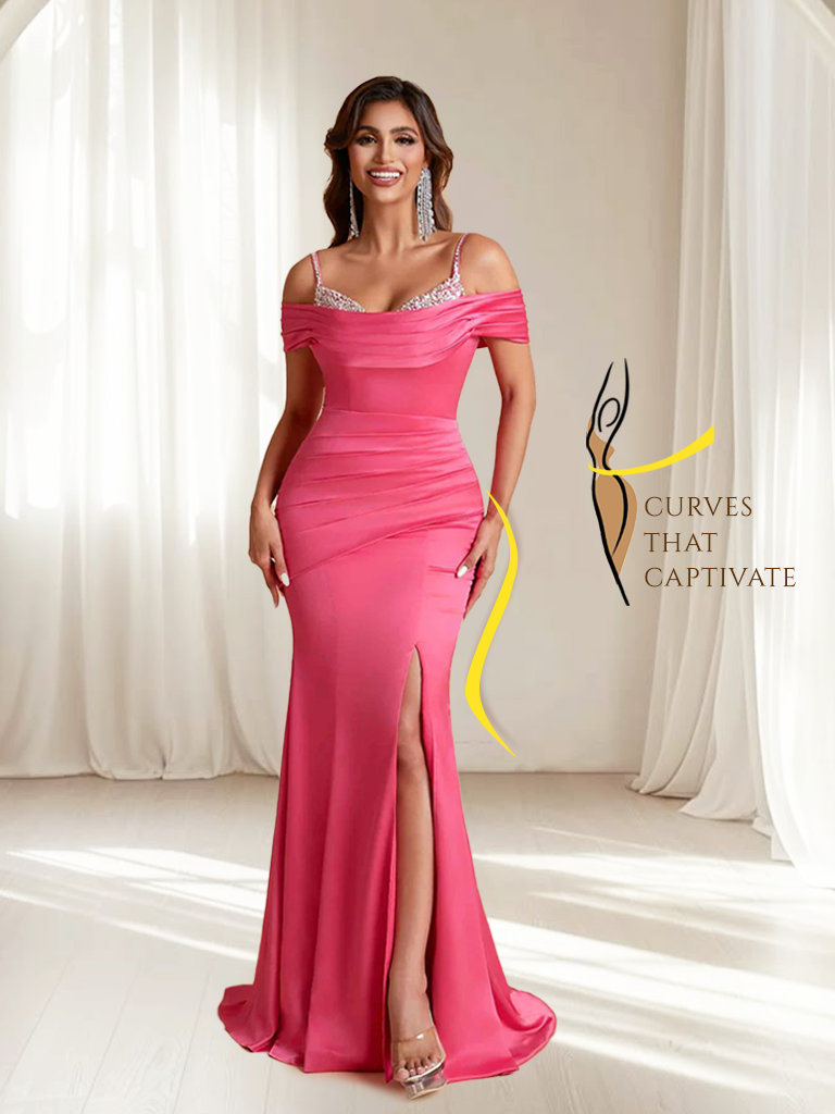 Elegant Soft Satin Mermaid Spaghetti Straps Floor-Length Mermaid Bridesmaid Dresses