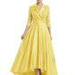 Elegant Mother of Bride Dress Evening Gowns Trending Styles with Lapel Collar 3/4 Sleeves
