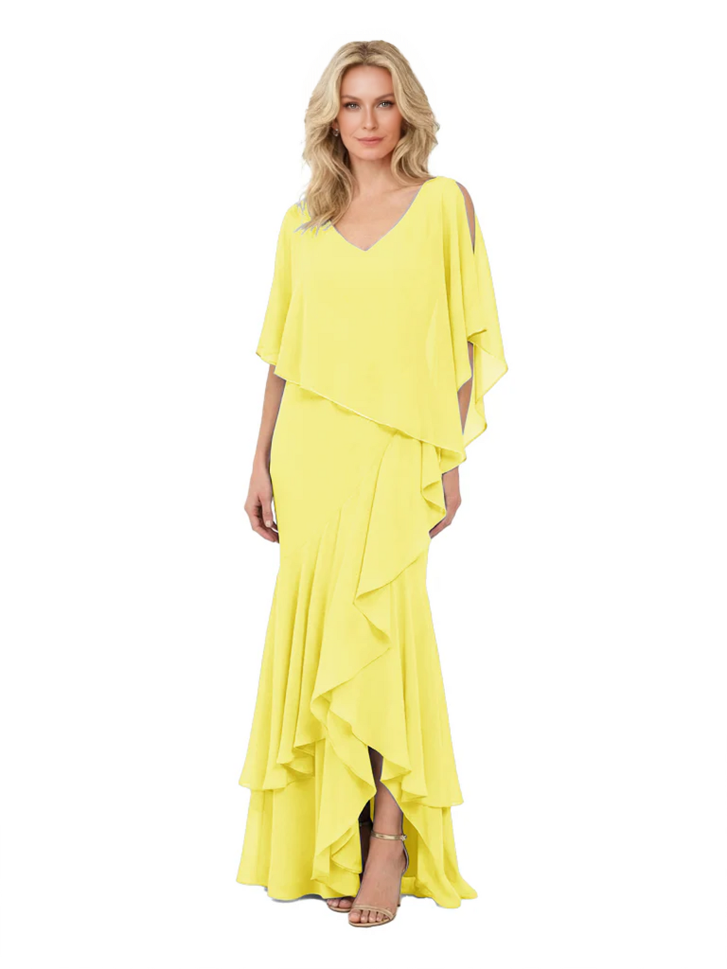 Chic Long A-Line Chiffon Mother of the Brides Dresses Sequin Mom Outfits