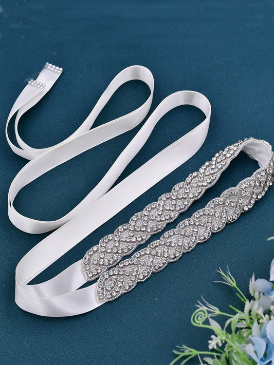 Gorgeous Beaded Luxury Brides Sash For Wedding