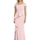 A-Line Satin Cap Sleeves Mother of the Brides Dresses Floor Length For Wedding