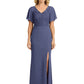 Chiffon Wedding Mother of The Bride Dresses V-neck Wedding Party Gowns for Moms