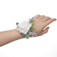 Mori Rose Bride and Groom Wrist Flower Brooch Wedding Sisters Group Hand Flower Groomsmen Group Corsage