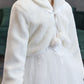 Soft Faux Fur Flower Girl Wraps