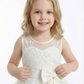 Spaghetti-Straps Flower Girl Dress with Sleeveless Lace Applique Bodice and A-Line Tulle Skirt