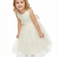 Sleeveless Lace Flower Girl Dress Scoop Neck A-Line Midi Length Soft Tulle Wedding Outfit