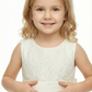 Sleeveless Lace Flower Girl Dress Scoop Neck A-Line Midi Length Soft Tulle Wedding Outfit