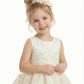 Floral Lace Tiered Flower Girl Dress Sleeveless Round Neck  Length Tulle Party Gown