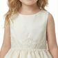 Elegant  Lace Flower Girl Dress with Sleeveless Bodice and Flowing A-Line Skirt