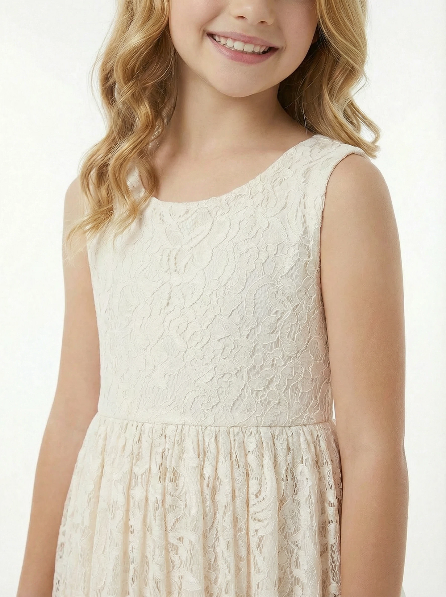 Sleeveless Princess Style Girls Formal Dress for Wedding Party Skirt for Weddings and Special Occasions