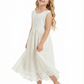 Sleeveless Princess Style Girls Formal Dress for Wedding Party Skirt for Weddings and Special Occasions