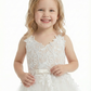 Sweet Ivory Lace Flower Girl Dress with Tulle Skirt for Weddings and Special Occasions