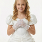 Classic Ivory Flower Girl Gown For Wedding Party Princess Style Girls Formal Dress for Wedding Party