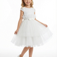 Spaghetti-Straps Princess Dress Flower Girl Dress Birthday Party Dresses