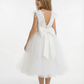 Feather Bow Flower Girl Dress Toddler For Wedding Flowers Pageant Dress Evening Gowns Birthday Party Dresses