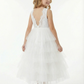Lace Layered Tulle Princess Dress Flower Girl Dress Birthday Party Dresses