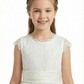 Lace Cap Sleeve Bow Princess Dress Flower Girl Dress Birthday Party Dresses
