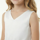 Beads Sleeveless V-neck Tulle A-line Princess Dress Flower Girl Dress Birthday Party Dresses