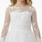 Wedding Flowers Long Lace Applique Pageant Dress Flower Princess Dress Evening Gowns