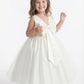 Wedding Flowers Pageant Dress Ladies Lace Flower Princess Dress Evening Gowns V Neck