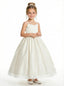 Spaghetti-Straps Wedding Flowers Pageant Dress Flower Princess Dress Princess Appliqued