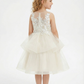 Lacey Bell Communion Dress For Wedding  Flowers Pageant Dress Evening Gowns