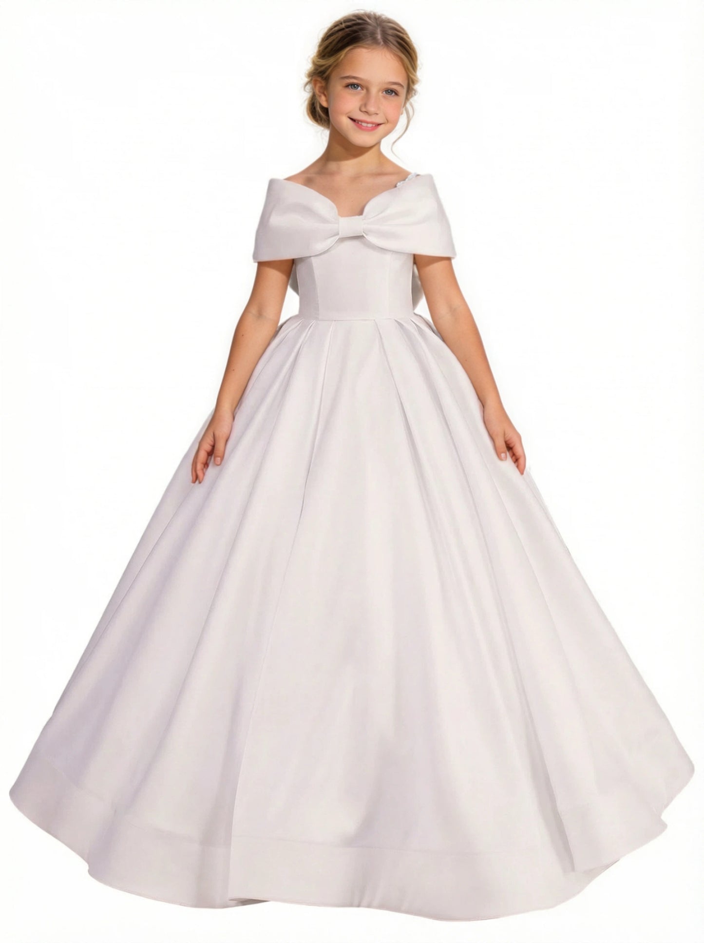 Toddler Bridesmaid Dresses for Children Wedding Flowers Dress Flower Princess Off Shoulder