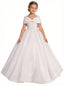 Toddler Bridesmaid Dresses for Children Wedding Flowers Dress Flower Princess Off Shoulder