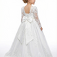Elegangt Wedding Flowers Long Pageant Dress Flower Princess Dress Princess Lace Girl