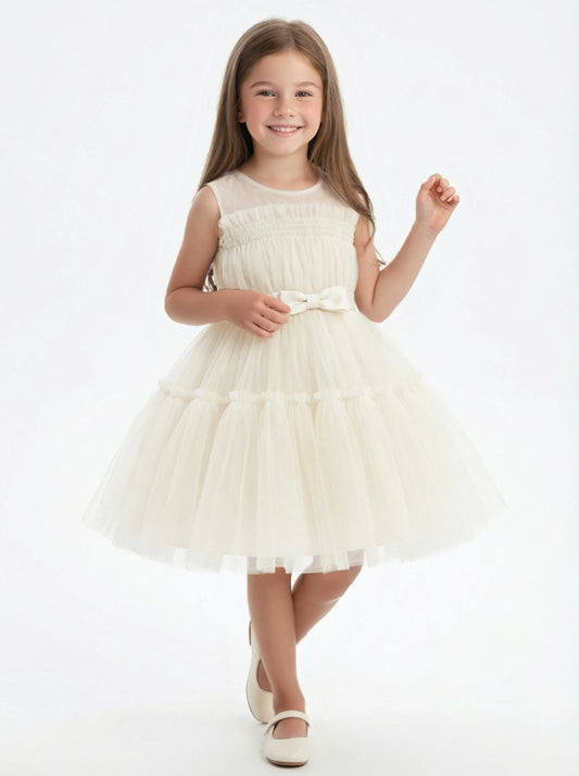 Lovely Wedding Flowers Girl Gowns Pageant Dress Flower Princess Dress for Wedding Tulle