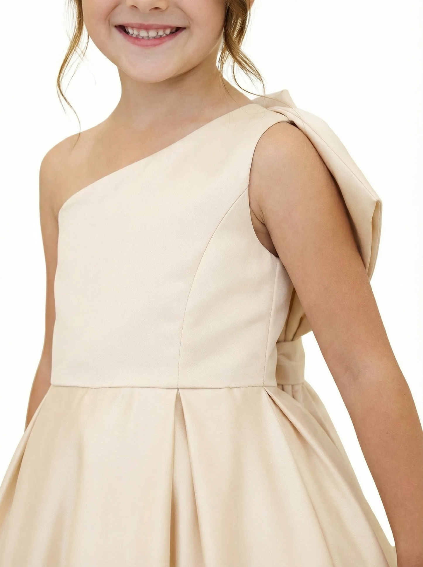 Wedding Flowers Girl Gowns One Shoulder Pageant Dress Flower Princess Dress