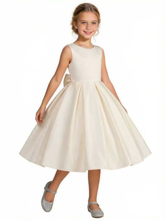 Simple Wedding Flowers Girl Gowns Pageant Dress Flower Puffy Communion Princess Dresses
