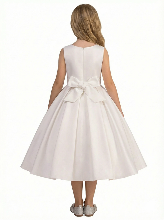 Simple Wedding Flowers Girl Gowns Pageant Dress Flower Puffy Communion Princess Dresses