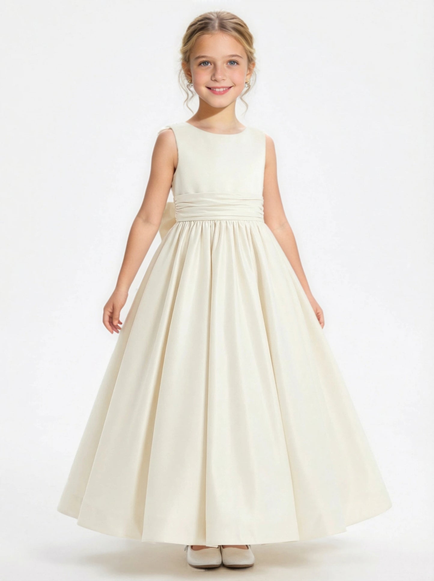 Wedding Flowers Girl Baby Gowns Floor Length Pageant Dress Flower Princess Gowns